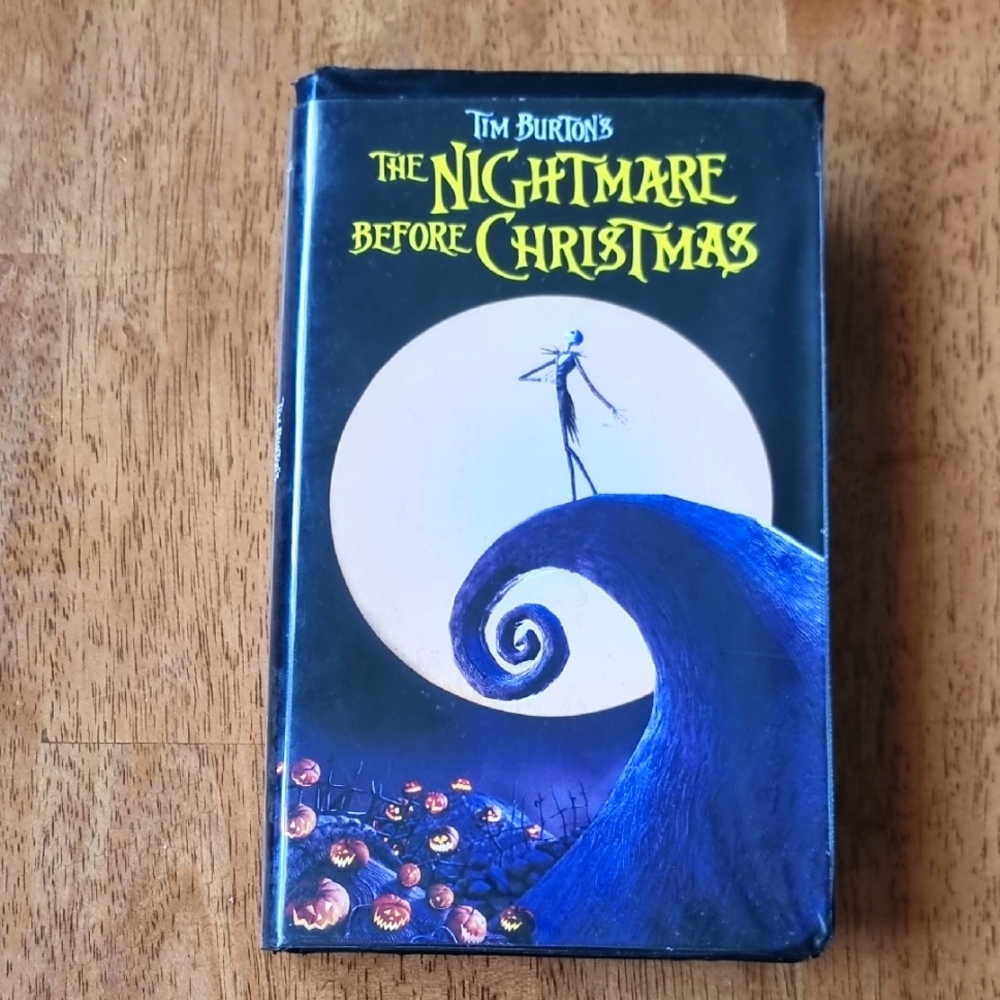 Tim Burton's The Nightmare Before Christmas VHS Tape Clamshell Case